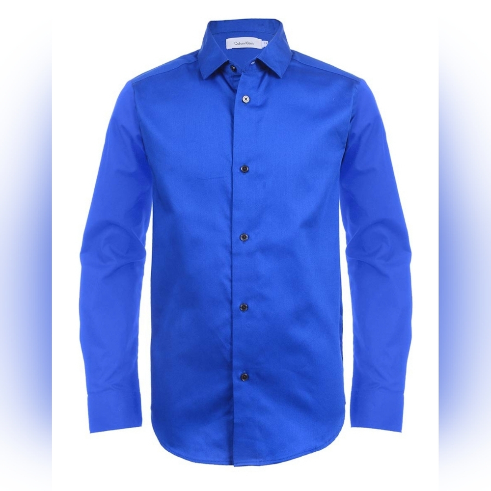 6 Boys Calvin Klein Blue Shirt
